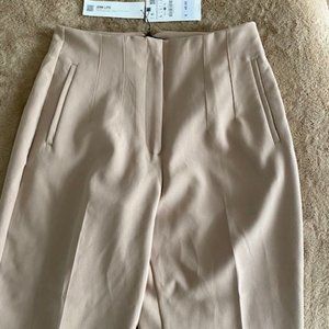 NWT, ZARA High Waisted Camel Colored Pants